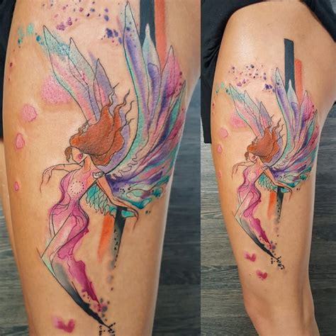 Watercolor Angel Best Tattoo Design Ideas