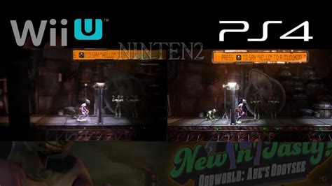 Oddworld New N Tasty Wii U Vs Ps4 Comparison
