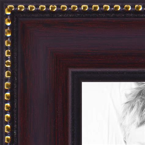Arttoframes 8x8 Inch Mahogany Picture Frame This Brown Wood Poster