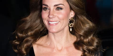 Kate Middleton Wears Black Lace Dress At The Royal Variety Performance