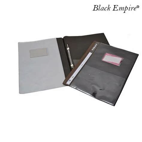 Black Empire Hard Binding Pvc Plastic File For School And College