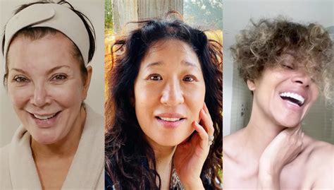 Celebrity Selfies That Prove Makeup Free Skin Over 50 Is Gorgeous