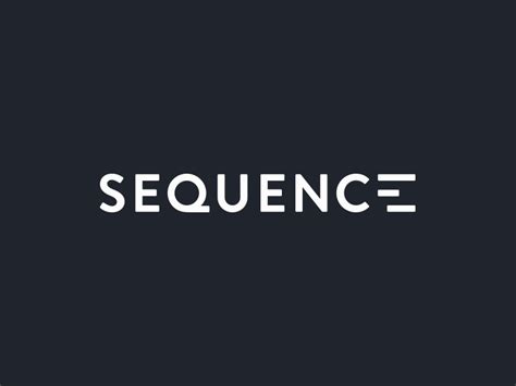 Sequence Wordmark Logos Design Blockchain Logos