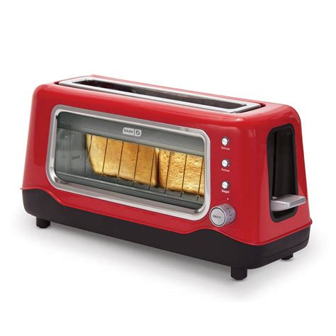 Dash Clear View Glass Toaster The Green Head