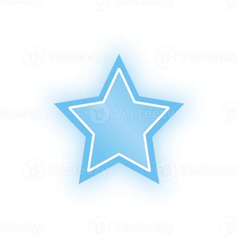 Neon Blue Star Banner Neon Star 10956677 Png