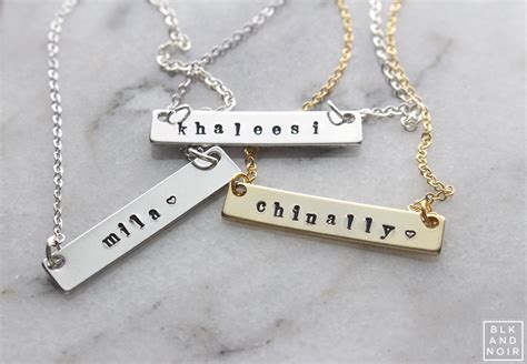 Name Necklace Customize Your Own Name Necklace Gold Or Silver
