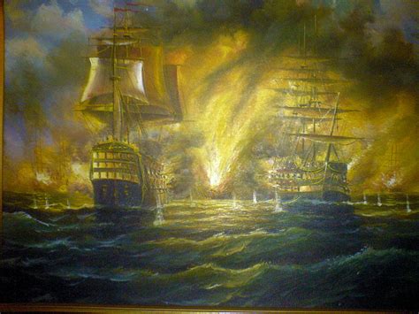 Age Of Sail Painting Of Naval Battle Does Anybody Know