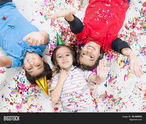 Happy Kids Celebrating Image And Photo Free Trial Bigstock
