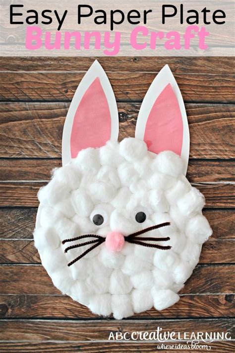 Easy Paper Plate Bunny Craft For Kids