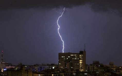 Israel Pounded By Heavy Rain Lightning In Worst Storm Of Winter The