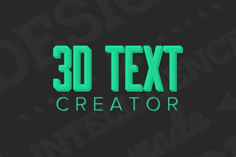 3d Text Creator Actions ~ Creative Market