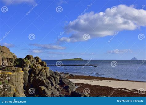 Seascape Of Island Of The Firth Of Clyde Scotland Stock Image Image