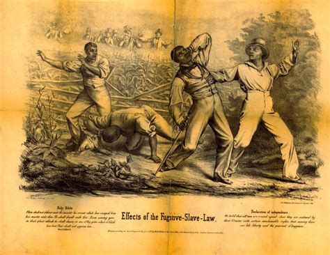 Effects Of The Fugitive Slave Law Lithograph 1850 The American Yawp