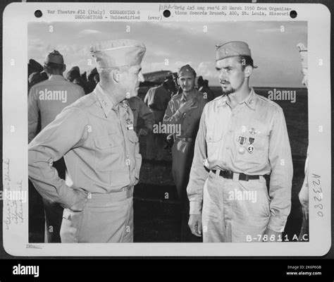 Major General Nathan F Twining Presents The Distinguished Flying Cross