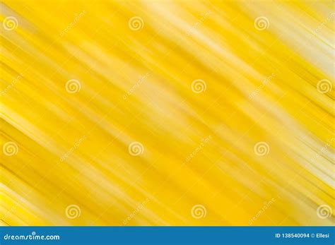 Yellow Blurry Abstract Background With Motion Stripes Stock Photo