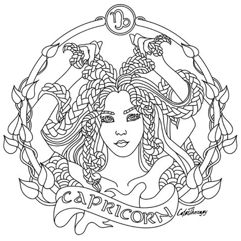 Capricorn Coloring Pages Coloring Pages