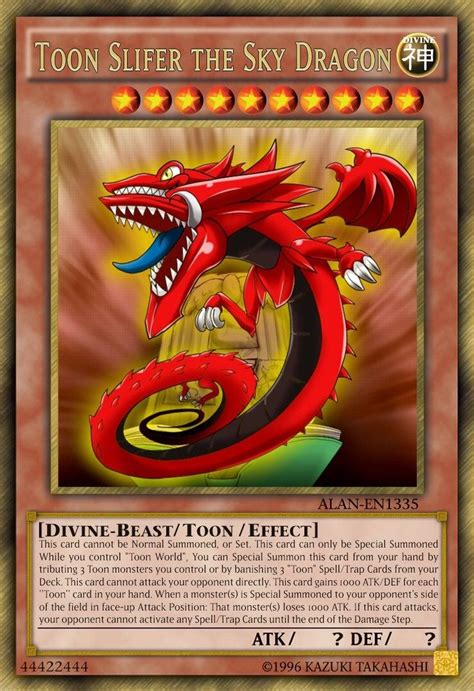 Ygo — Toon God Cards Fan Made Custom Yugioh Cards Yugioh Dragon Cards Yugioh Monsters