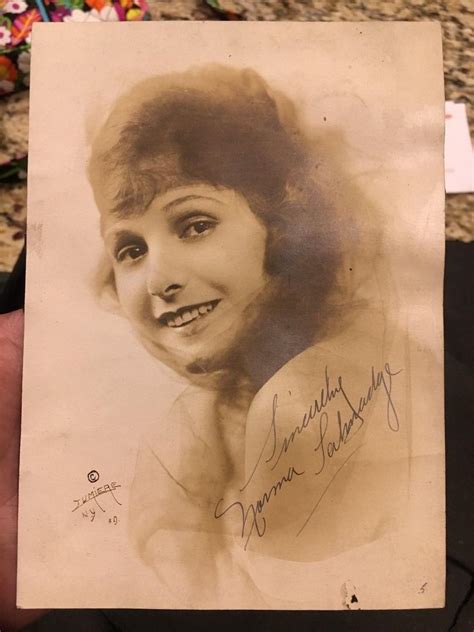 Original Silent Film Actress Norma Talmadge Autograph Died 1957 5x7