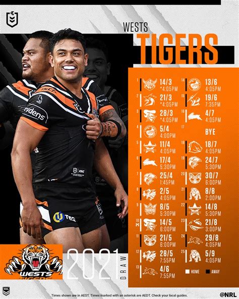 2021 monthly calendar excel template ,tutorial excel, step by step excel, how to use excel. NRL 2021 draw: Wests Tigers schedule, game dates and ...