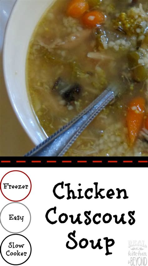 The spiralized carrots add a heartiness to this soup. Chicken and Couscous Soup - Real: The Kitchen and Beyond