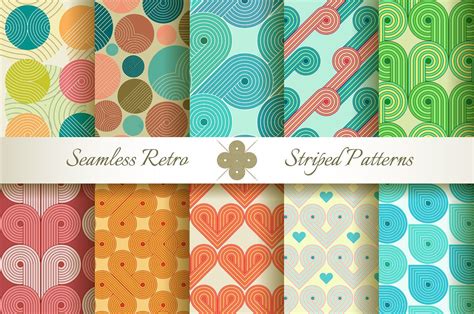 20 Retro Striped Seamless Patterns With Images Seamless Patterns