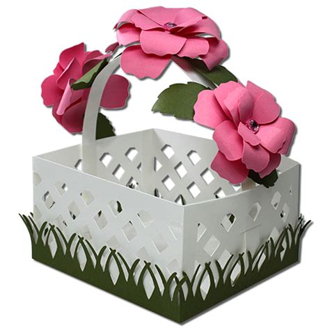 Jmrush Designs Rose Garden Lattice Basket