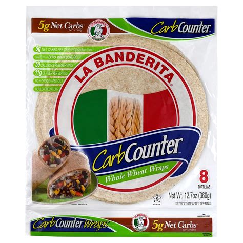 La Banderita® Carb Counter Whole Wheat Flour Tortillas