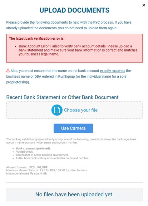 How To Resolve Bank Verification Errors Runsignup