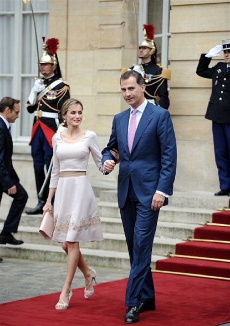 King Felipe Vi Of Spain And His Wife Queen Letizia Of Spain Leave After