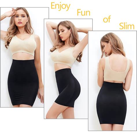 control slips slimbelle half slips shaper cool comfort seamless firm control slip shapewear