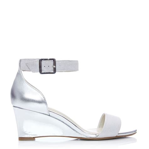 Parcia Silver Metallic Leather Sandals From Moda In Pelle Uk