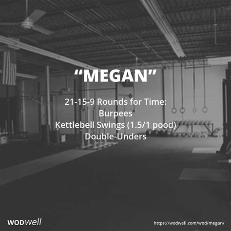 Megan Workout Classic Benchmark Wod Wodwell Crossfit Workouts