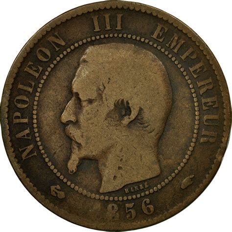 439602 Coin France Napoleon Iii Napoléon Iii 10 Centimes 1856