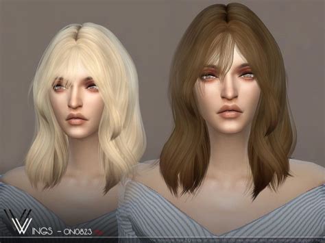 The Sims Resource Wings On0826 Hair Sims 4 Hairs