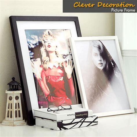 Pine Wood Picture Photo Frame Basic Available In 4 Colors Furniture And Home Living Home Decor
