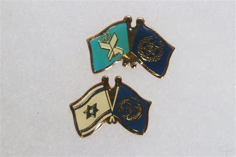 Israeli Israel Police Badge Pins X 2 Idf Defence Force Jewish 8 Ab