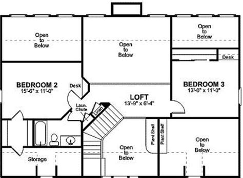 Small Two Bedroom House Plans Small House Floor Plans With Loft Simple