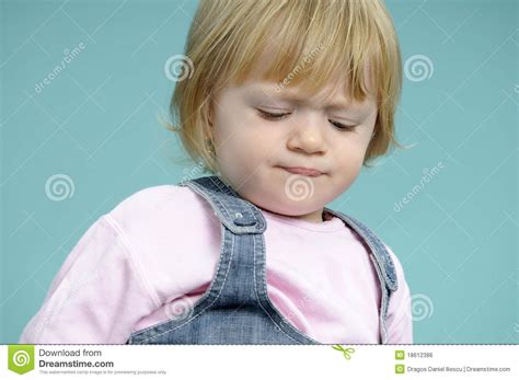 Angry Baby Girl Stock Photo Image Of Expressions Baby 18612386