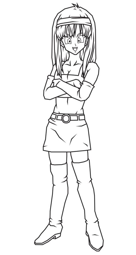 Vous êtes ensuite libre de le colorier quand vous le souhaitez. Coloriage Bra la fille de Bulma à imprimer