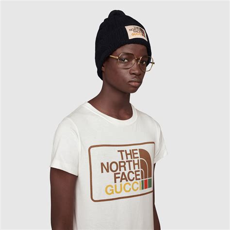 White The North Face X Gucci Print Cotton T Shirt Gucci Us