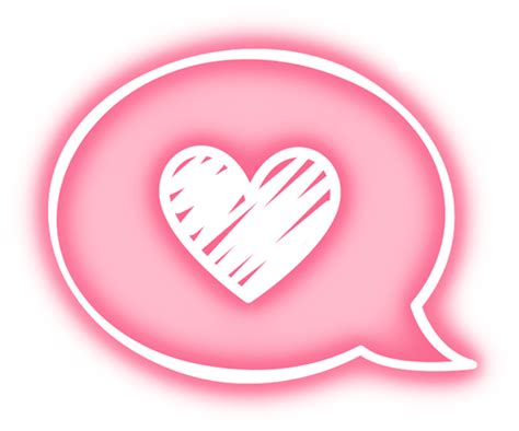 Download Message Heart Pink Overlay Tumblr Cute Kawaii Neon Pastel