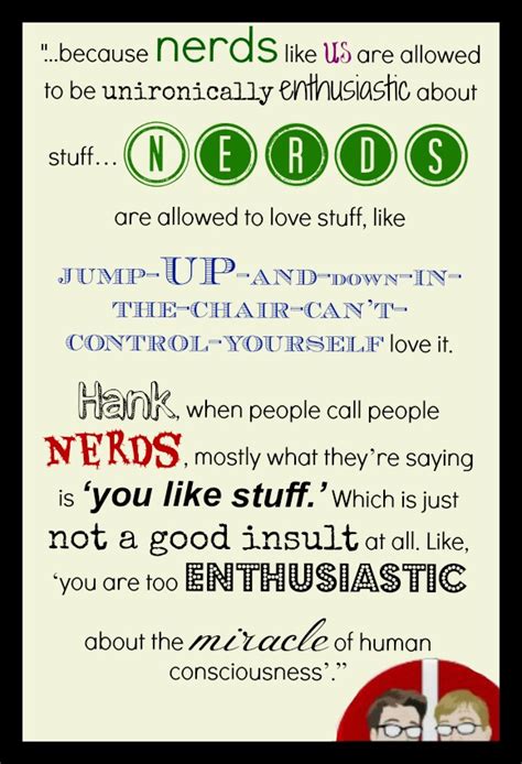Quotes About Nerds John Green Quotesgram