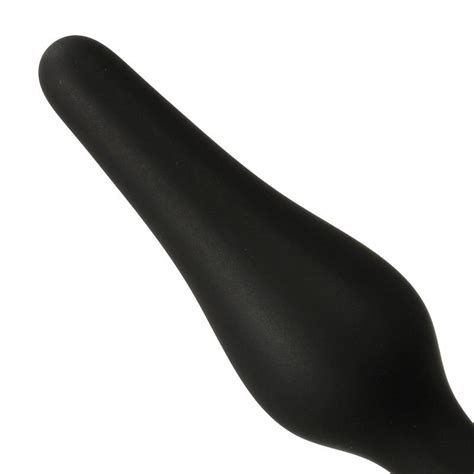 4 Types Soft Silicone Anal Unisex Black Silicon Butt Plug Trainer Anal Sex Toy Adult Sex Product