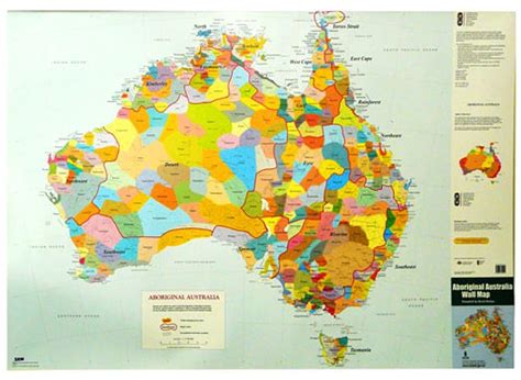 Aboriginal Australia Laminated Aboriginal Nation Boundaries Mapworld