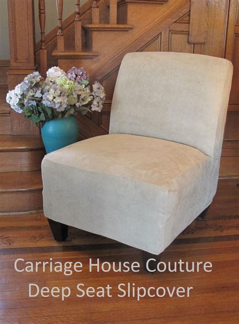 Recliner slipcovers make even dad's chair look good. Suede Slipcover for Slipper Chair, Armless Chair, Accent ...