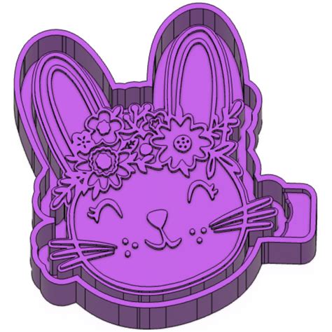 Stl File Easter Bunny Freshie Mold Silicone Mold Box・3d Printable