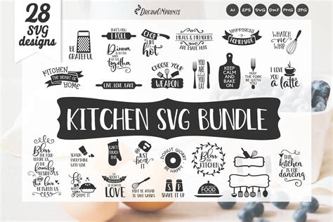 Kitchen Svg Bundle Food Svg Bundle Kitchen Signs Kitchen Quotes