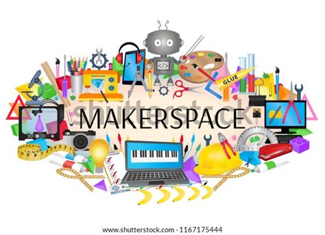 makerspace steam education icon stock vector royalty free 1167175444