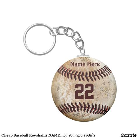 Finding gifts for people who play baseball can be a hard task, but here are some things they will be sure to love! Cheap Baseball Keychains NAME, NUMBER for TEAM | Zazzle ...