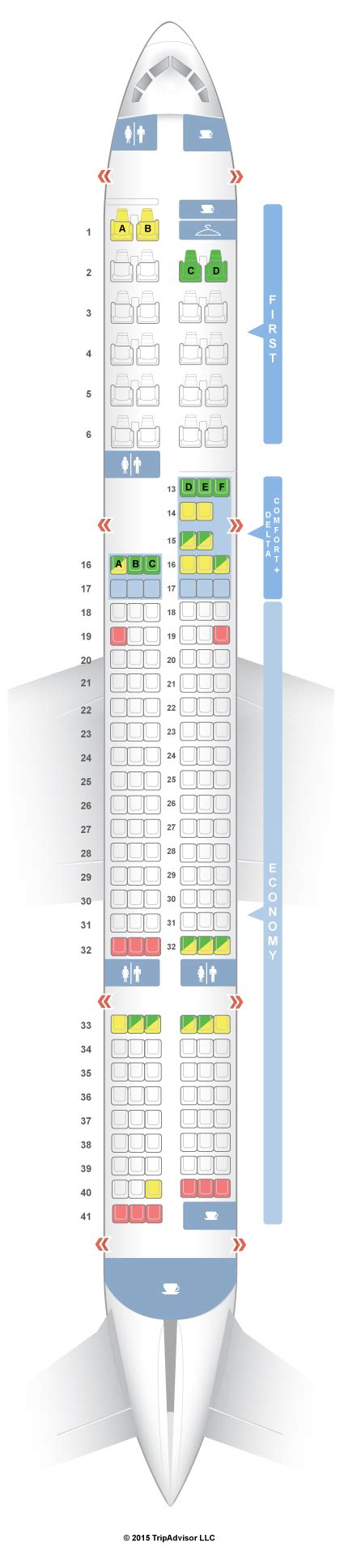 Seatguru Seat Map Delta Boeing 757 200 75n